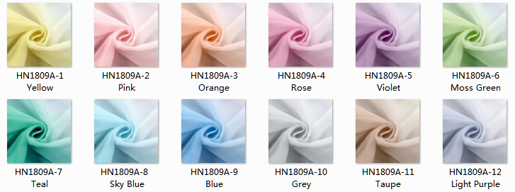 HANNA Gradient Ombre Sheer Fabric Swatch Refundable Order Amount Over $399