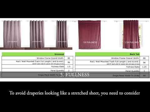 Thermal Insulated Curtain Tab Top Window Treatment Panel LHZ