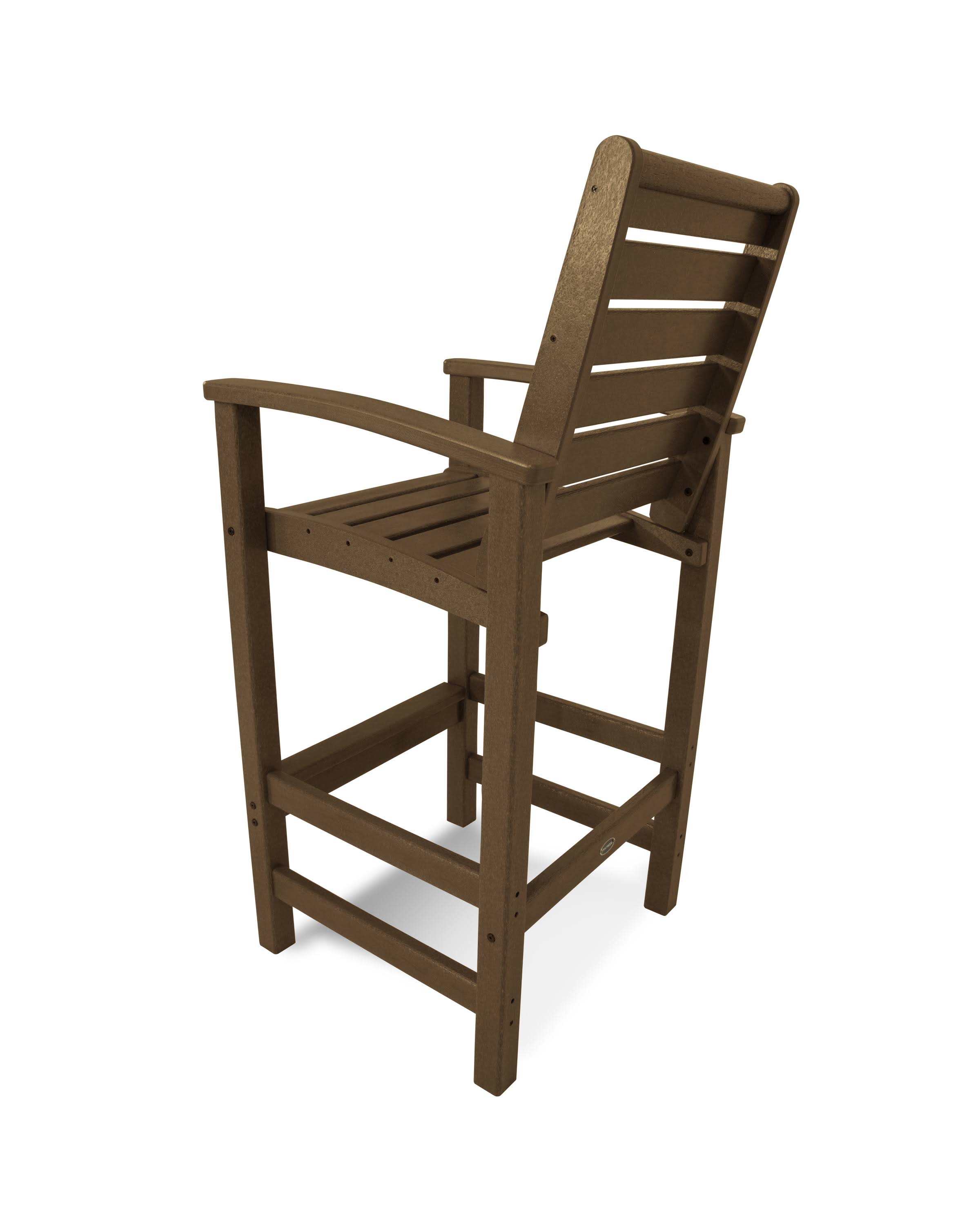 POLYWOOD Signature Bar Chair - Teak