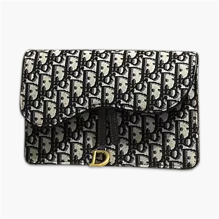 【原版皮】迪奥/Dior 链条包，选用Oblique提花帆布搭配同色系牛皮皮革裁制而成，缀以D字徽标设计，拆了链条又能当手包，另配：手挽带一条