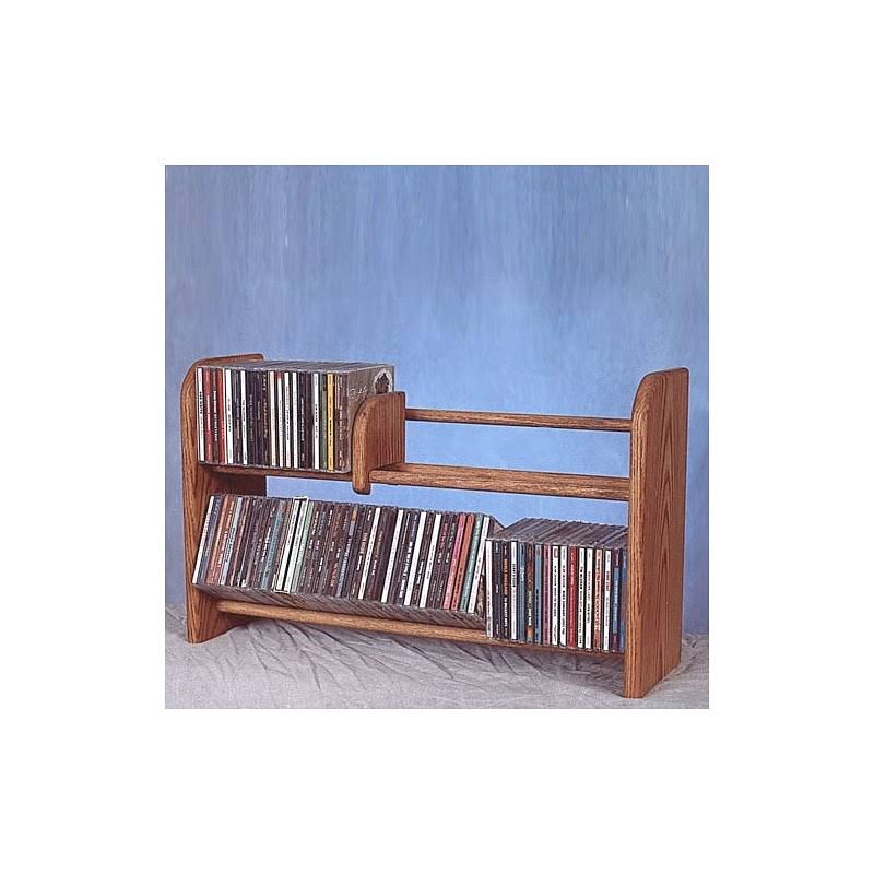 Wood Shed 200 Series 110 CD Multimedia Tabletop Storage Rack; Unfinished