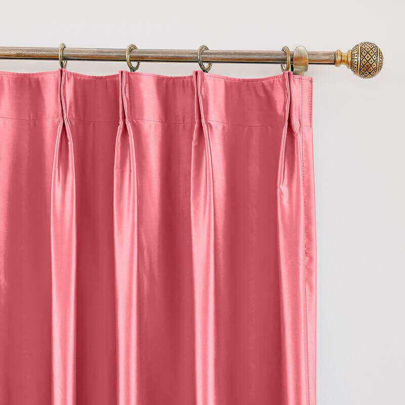 CUSTOM Lao Hang Zhou Fuchsia Polyester Cotton Thermal Insulated Curtain