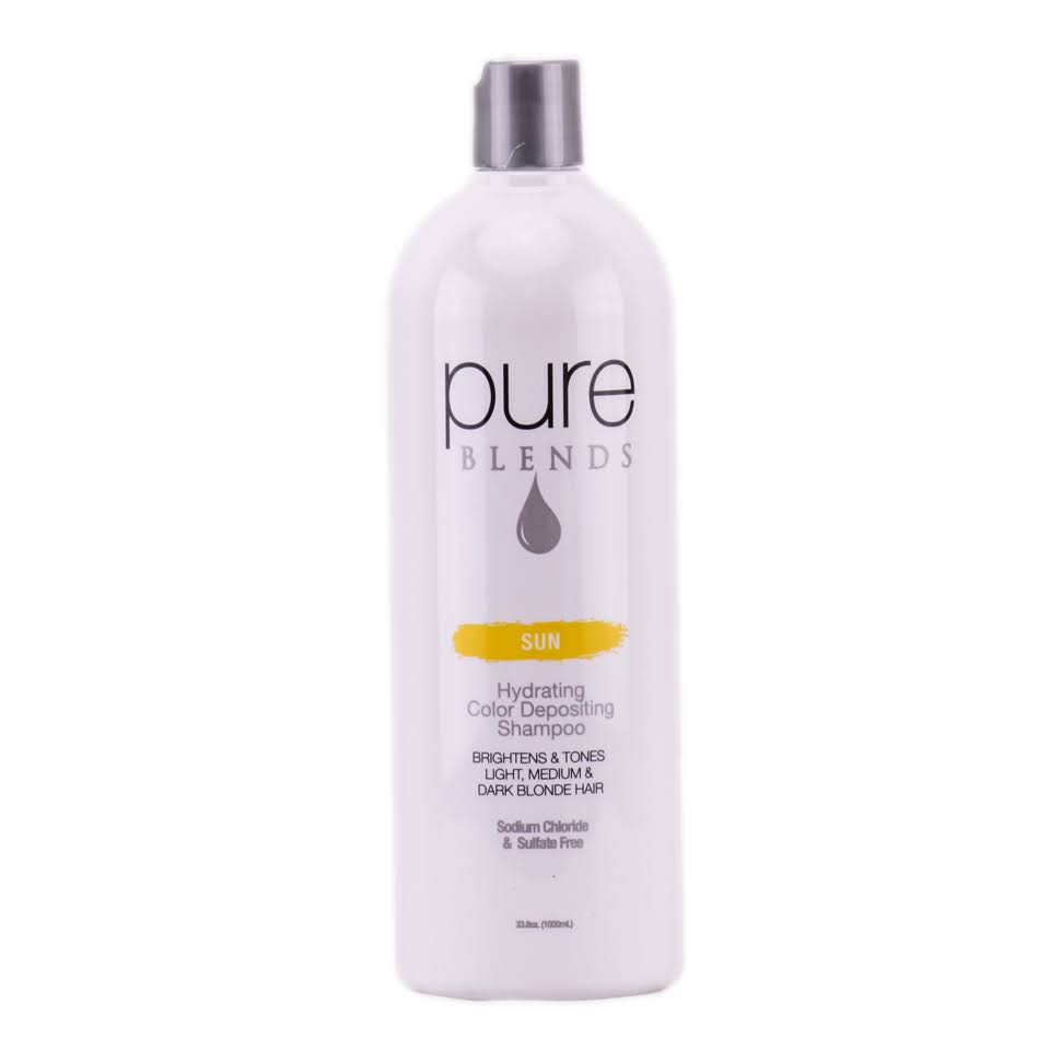 Pure Blends Hydrating Color Depositing Shampoo, Sun - 33.8 oz bottle