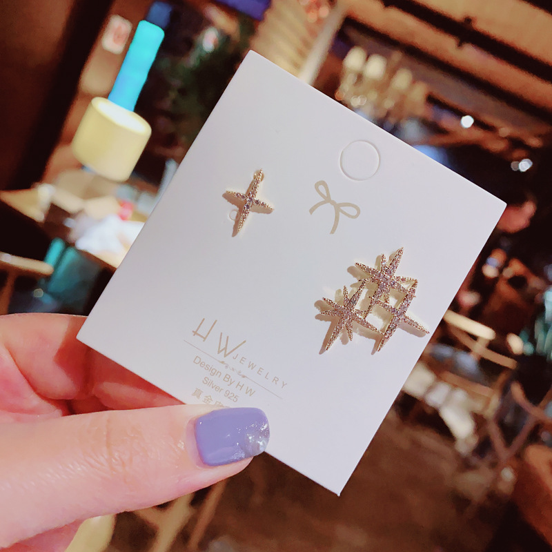 韩国S925银针小清新耳环百搭气质心形珍珠耳饰个性防过敏耳钉批发