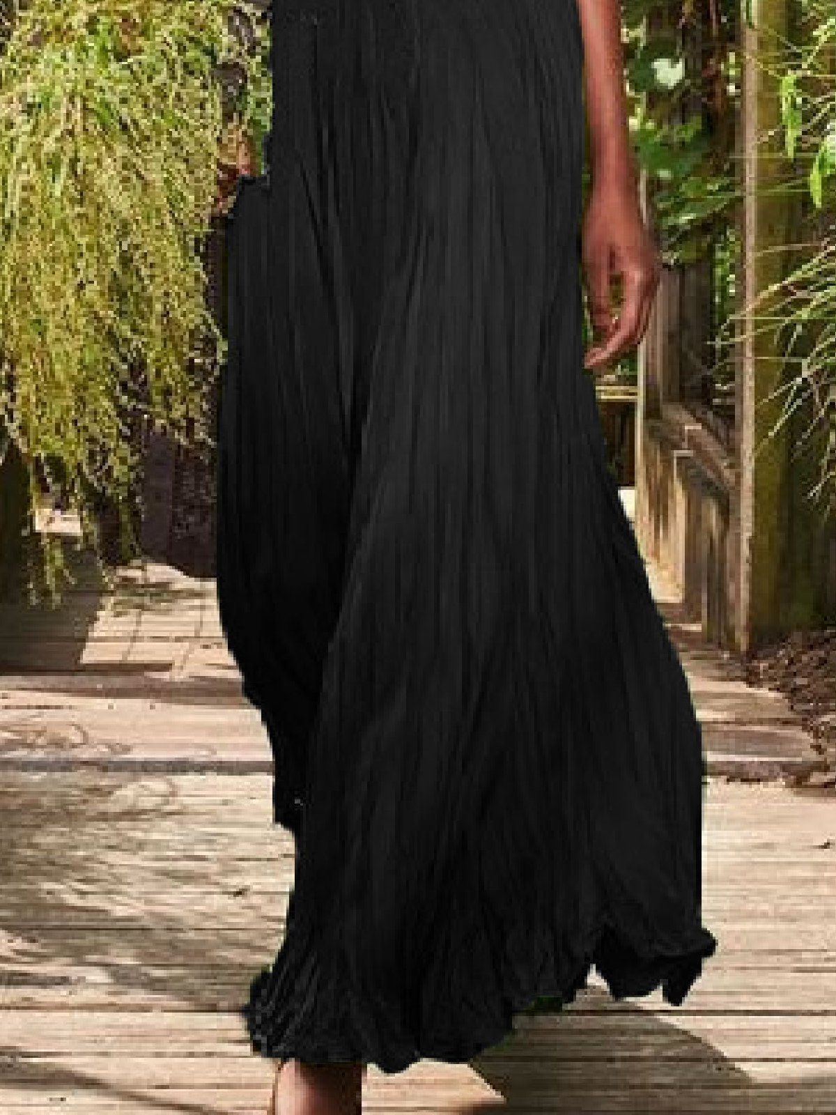 Vintage Sleeveless Solid Dresses