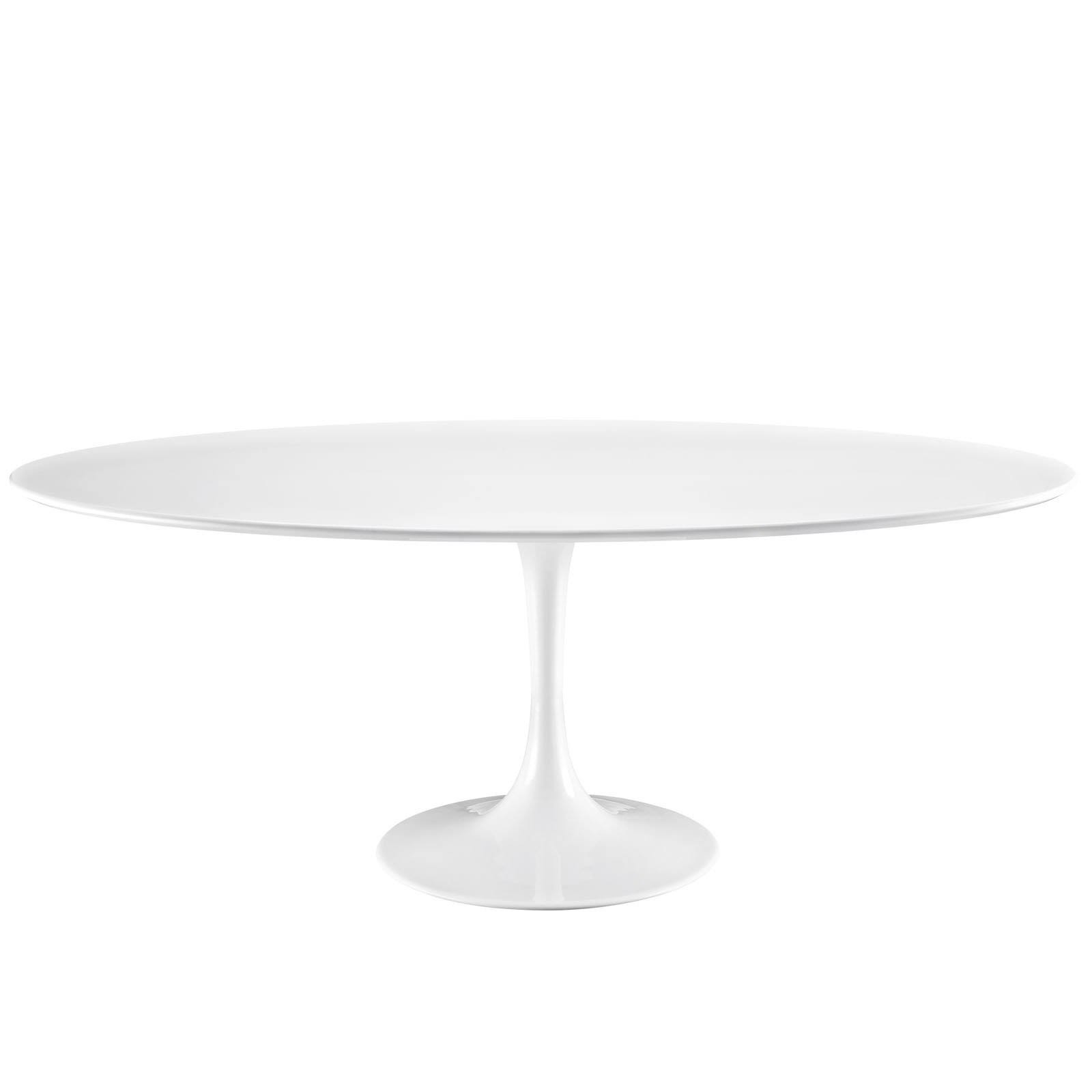 Modway Lippa 28x22 Fiberglass Dining Table White