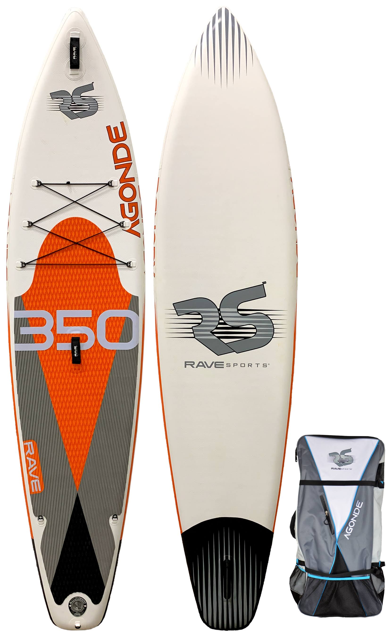 Rave Agonde Inflatable Paddleboard, Mesabi Orange