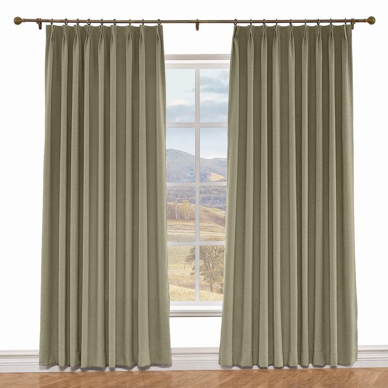 LIZ Polyester Linen Curtain Drapery Custom