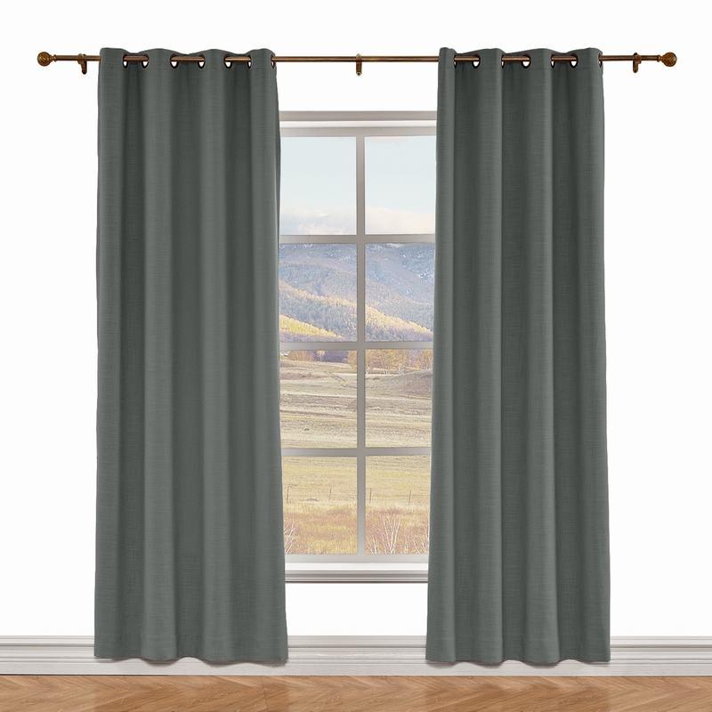 LIZ Polyester Linen Curtain Drapery Custom