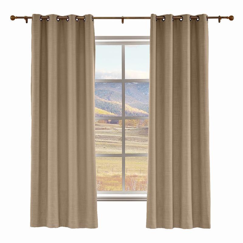 LIZ Polyester Linen Curtain Drapery Custom
