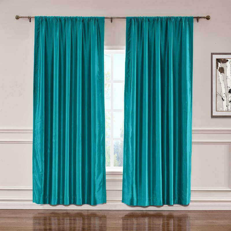 CUSTOM Lao Hang Zhou Peacock Polyester Cotton Thermal Insulated Curtain