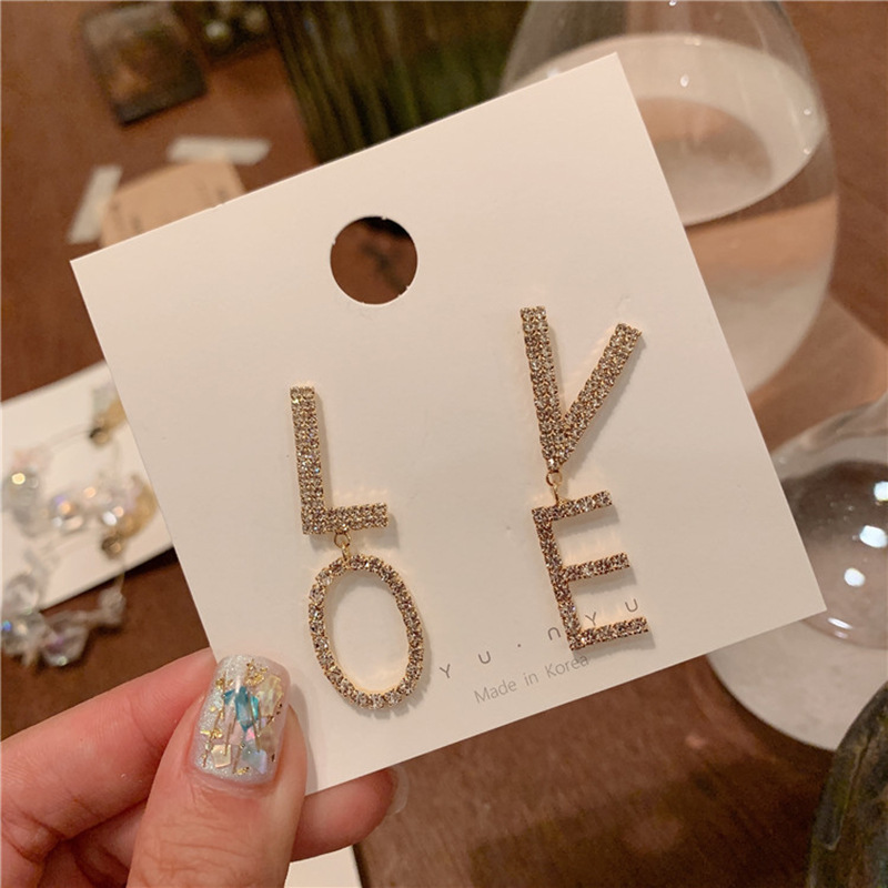 韩国S925银针小清新耳环百搭气质心形珍珠耳饰个性防过敏耳钉批发