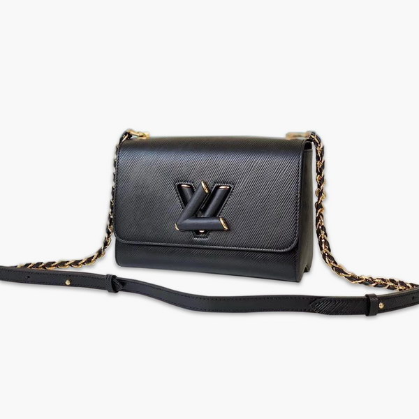 【原版皮】路易威登/LV Twist 手袋，采用简约纯色渲染标志性Epi皮革，再以哑光金属件释放前卫张力，小巧构型搭配波浪底部设计，暗藏充裕容量玄机，款号：M50282