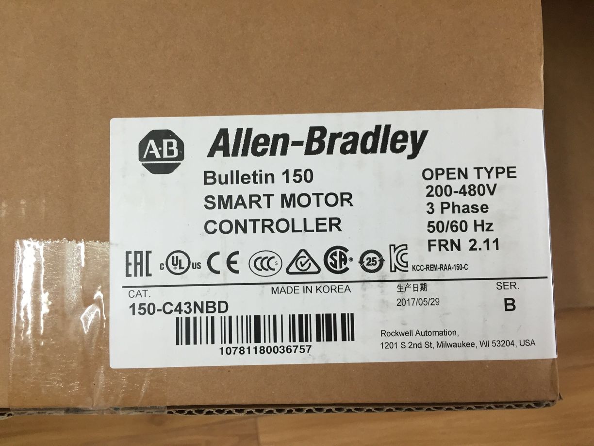 Allen Bradley 150-C43NBD SMC-3 43A Smart Motor Controller